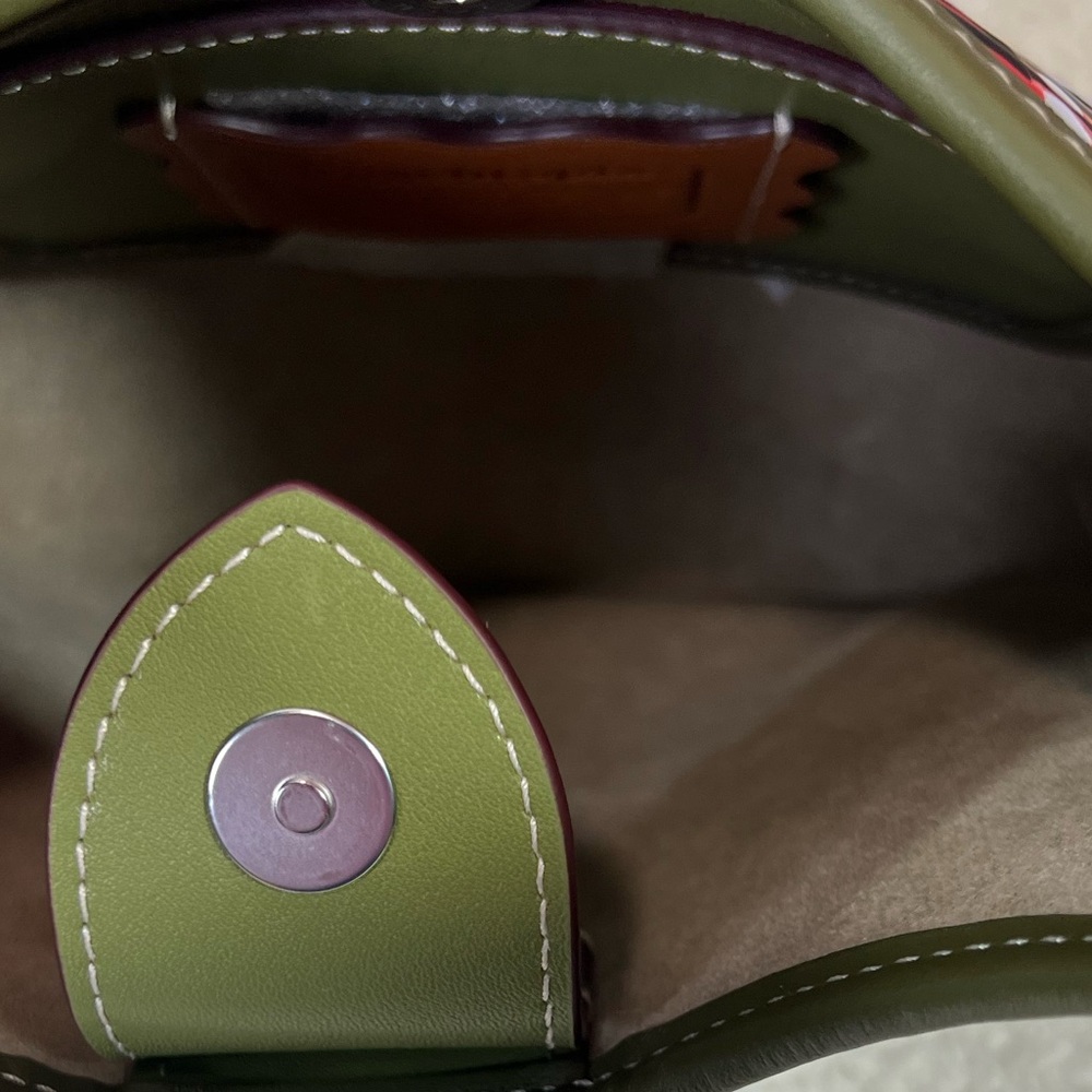 COACH ERGO BAG IN COACHTOPIA LEATHER WITH CHECKERED BUTTERFLY PRINT - Picture 13 of 14